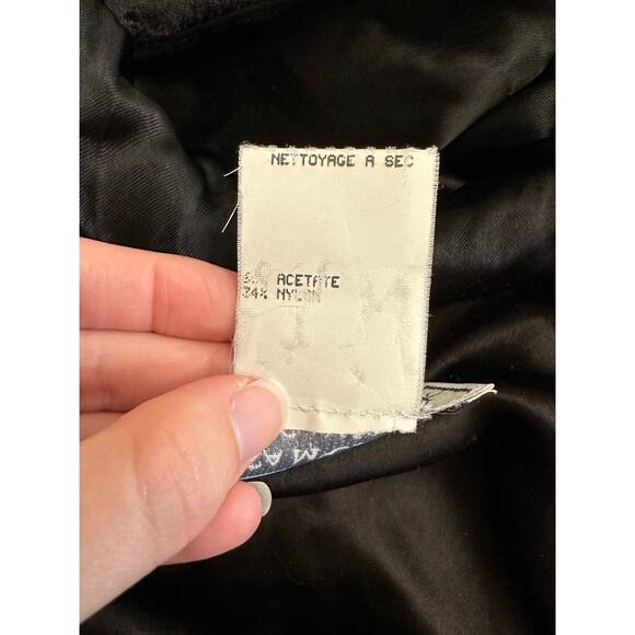 Vintage Jessica McClintock Gunne Sax Hooded Cloak Cape Black Velvet Gothic OS - Picture 11 of 11